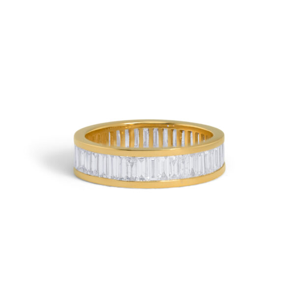Rosaguld Baguette Diamant Eternity Ring