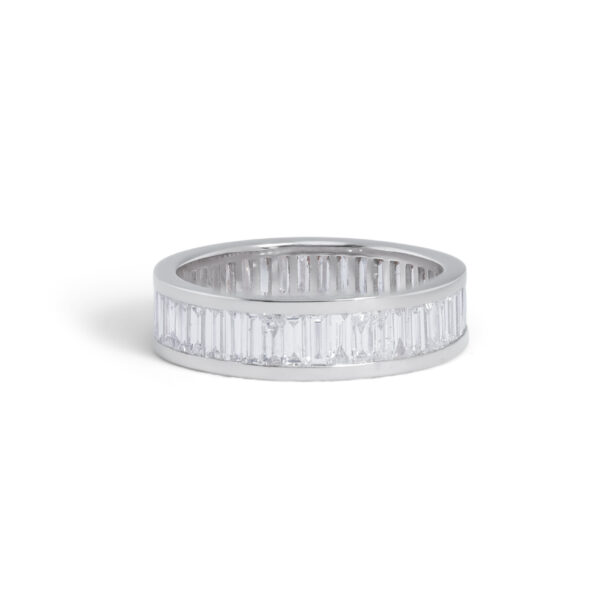 Hvidguld Baguette Diamant Eternity Ring